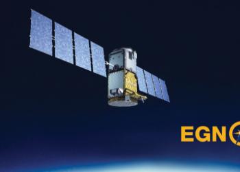 Sattelite with EGNOS logo