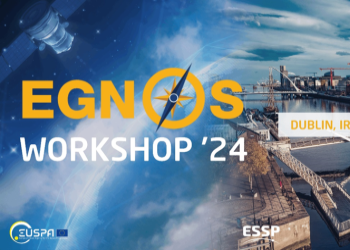 Aerial image of Dublin announcing the EGNOS workshop